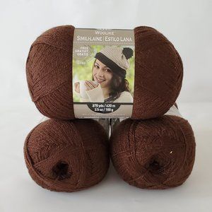 3 Loops & Threads Woolike in Chocolate